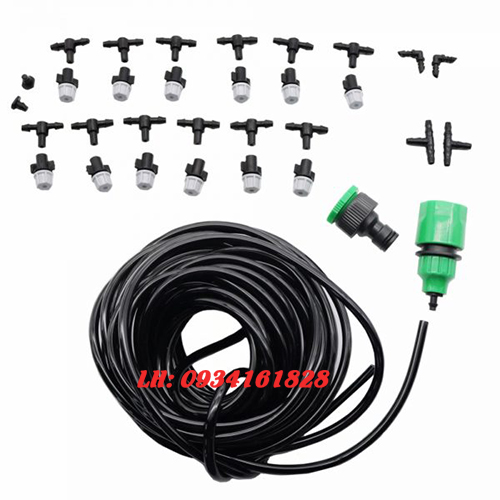 BỘ TƯỚI PHUN SƯƠNG LÀM MÁT 12 béc đơn xám