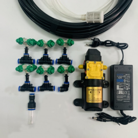 Bộ phun sương tưới lan 6 béc 4 hướng xanh Bộ phun sương tưới lan 6 béc 4 hướng xanh