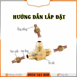 Tê đồng 6ly hệ thống phun sương ống đồng cao áp